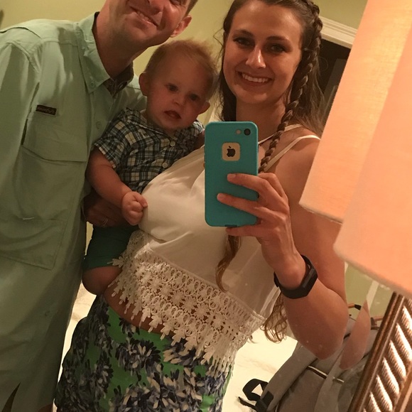 πHPπLast One! White Lace Crop Top! - Picture 5 of 5